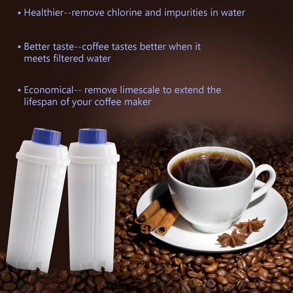 Filter Machine DSL Replacement Coffee C002 Filter Compatible with Delonghi 4Pcs Coffee Maker Filter Cartridge Filter Machine Water Replacement Coffee Coffee Maker for Accessory