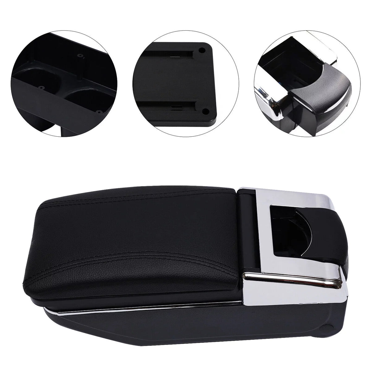 Container Versa 07-2011 Black Center For Hatch Console Storage 2012 Box Nissan Armrest