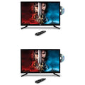 Pack) Pyle 2 LED Widescreen TV x Inch HD 1080p PTVDLED32.5 with Player 32 DVD (2