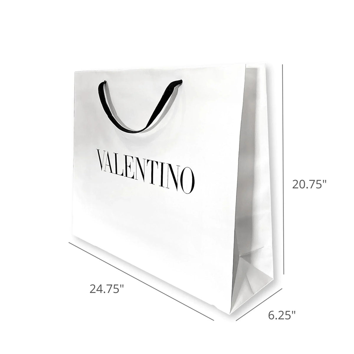 Valentino Gift Packaging Paper Shopping Logo White Designer Bag Large