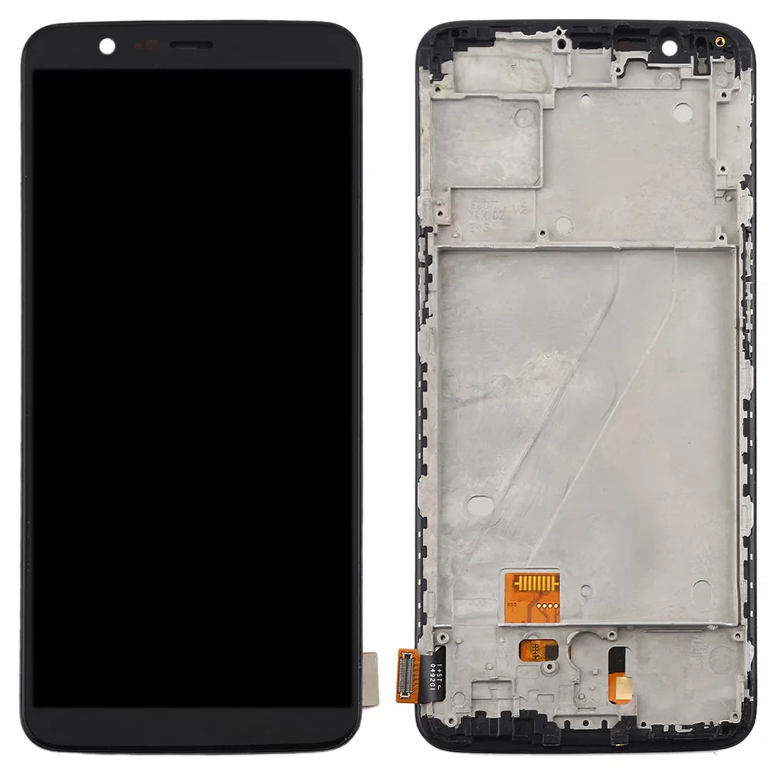 Screen Digitizer LCD with For TFT A5010 Frame Parts Repair Cellphone (Black) Material 5T OnePlus and Assembly Full