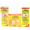 300ml Lightening Beauty Glutathone + + 400g Soap Super 150ml Oil Milk Lotion