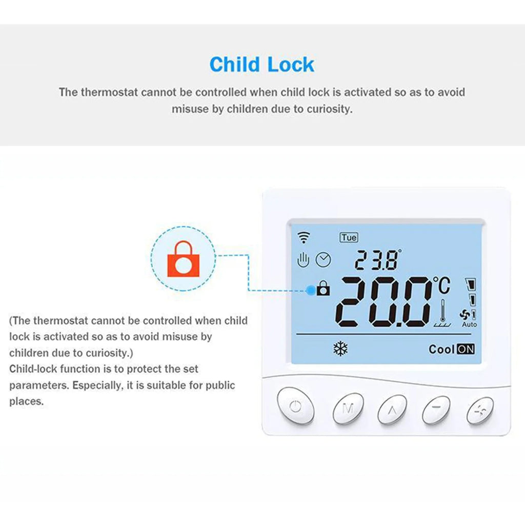 WIFI/485 Display Pipe ADBEN Smart BREWEL Application Fan Fan Maiju Coil LCD 2 3.2Inch LCD Thermostat,Voice 3.2Inch /485 dsfen WIFI/485 tat Modbus /485 Modbus Pipe Modbus 2 Pristin Floor BUZHI tat
