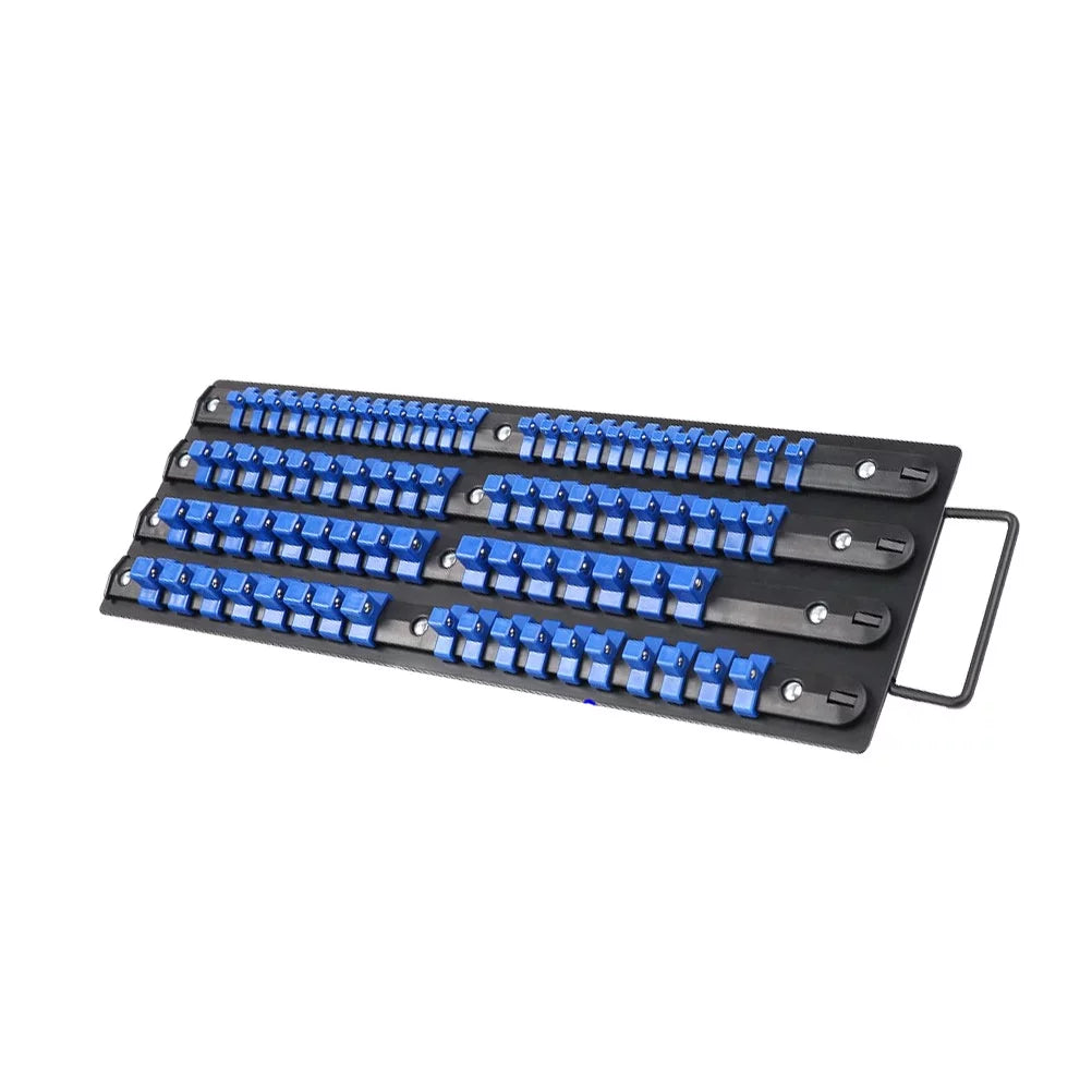 Storage Socket Sliding HEMOTON 80 Mountable Socket Holder Wrench Organize Industrial Rail Rack ABS