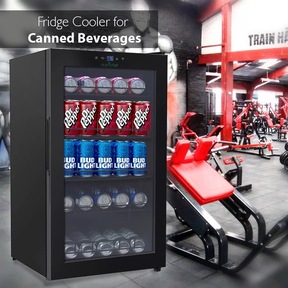x 34.7’ Refrigerator (132 20.1’’ Can Beverage Nutri Can Cooler, 18.5’’ Chiller Fridge Capacity), Chef Compact x Beverage
