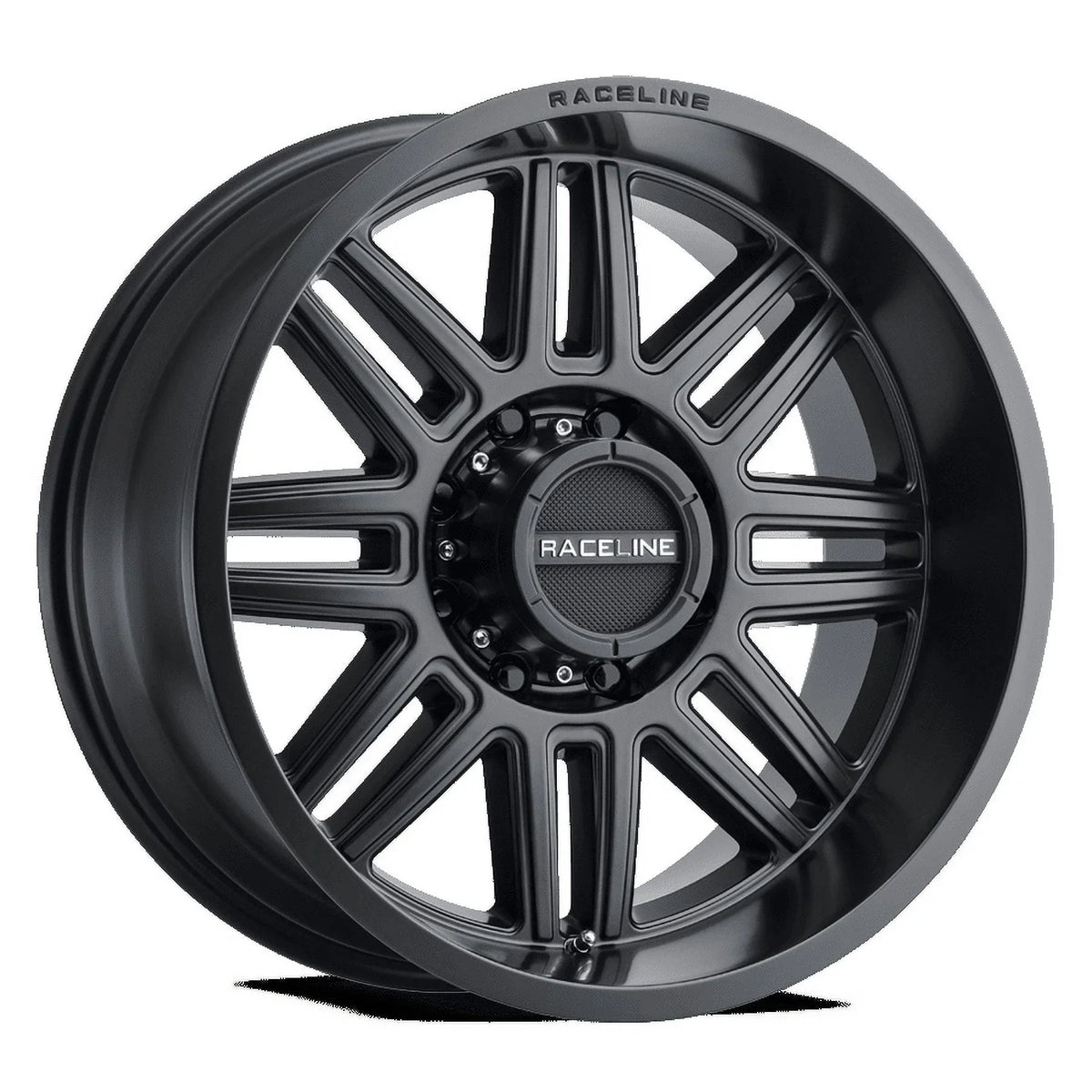 SATIN 948B-SPLIT Aluminum SPLIT 16X8 Raceline 5X114.3 0mm BLACK 16" Wheel, Cast
