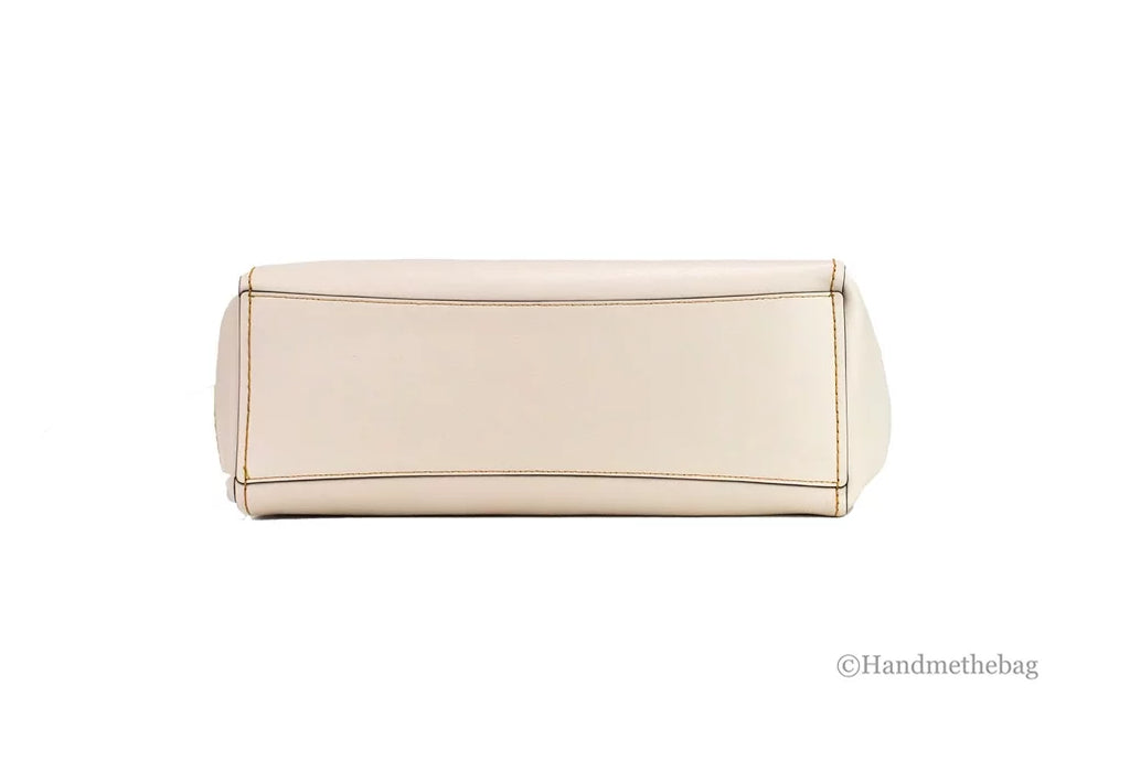 Tote Pebbled Coach Bag (58660) Chalk Handbag Shoulder Leather Derby Purse