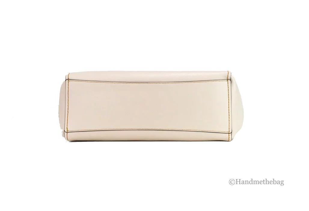 Tote Pebbled Coach Bag (58660) Chalk Handbag Shoulder Leather Derby Purse