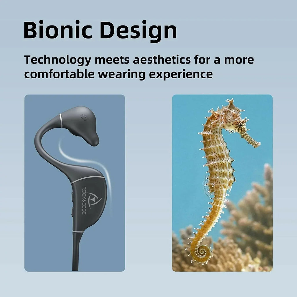 Open Ear Bone Headphones Conduction Waterproof 5.3 IPX5 Headphones