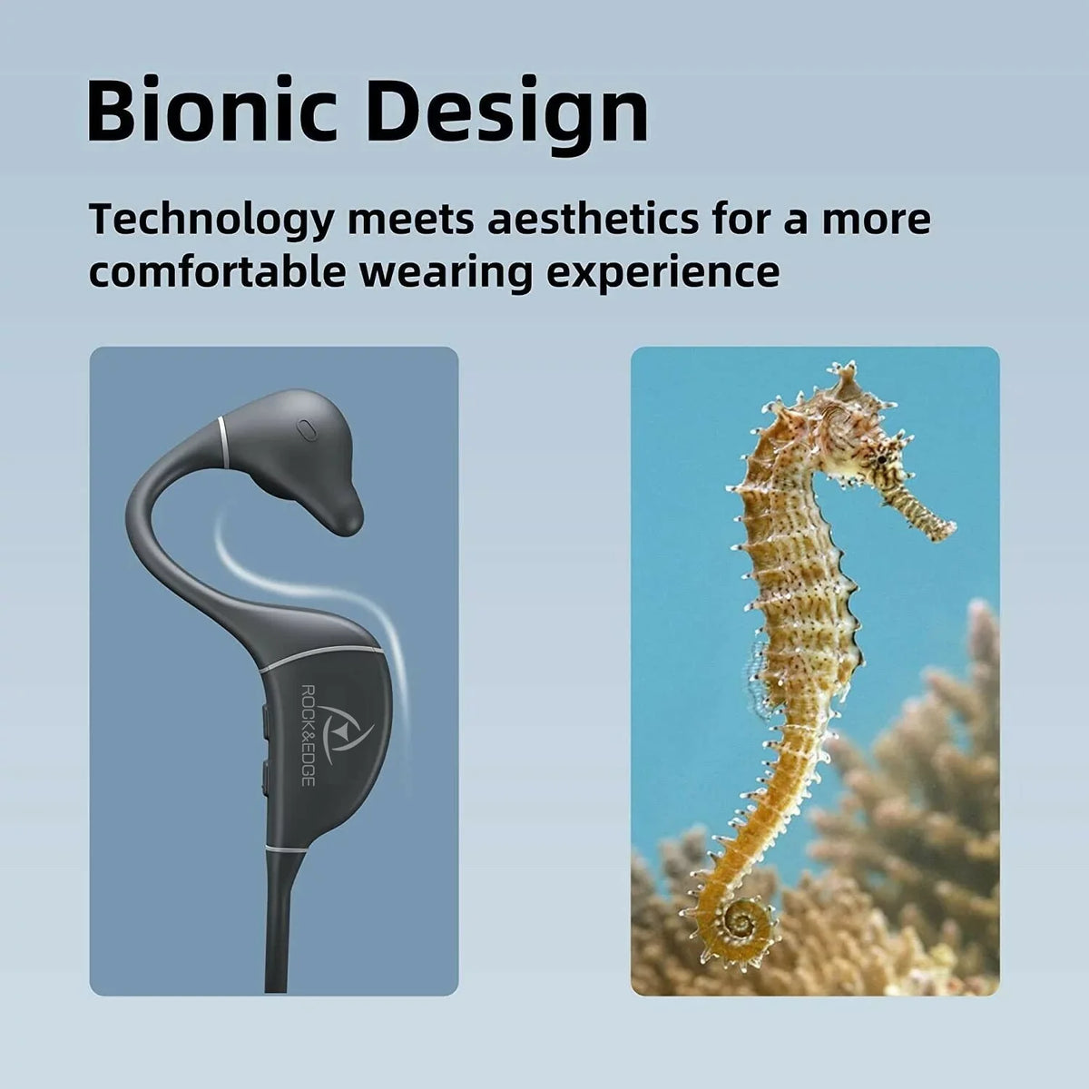 Open Ear Bone Headphones Conduction Waterproof 5.3 IPX5 Headphones