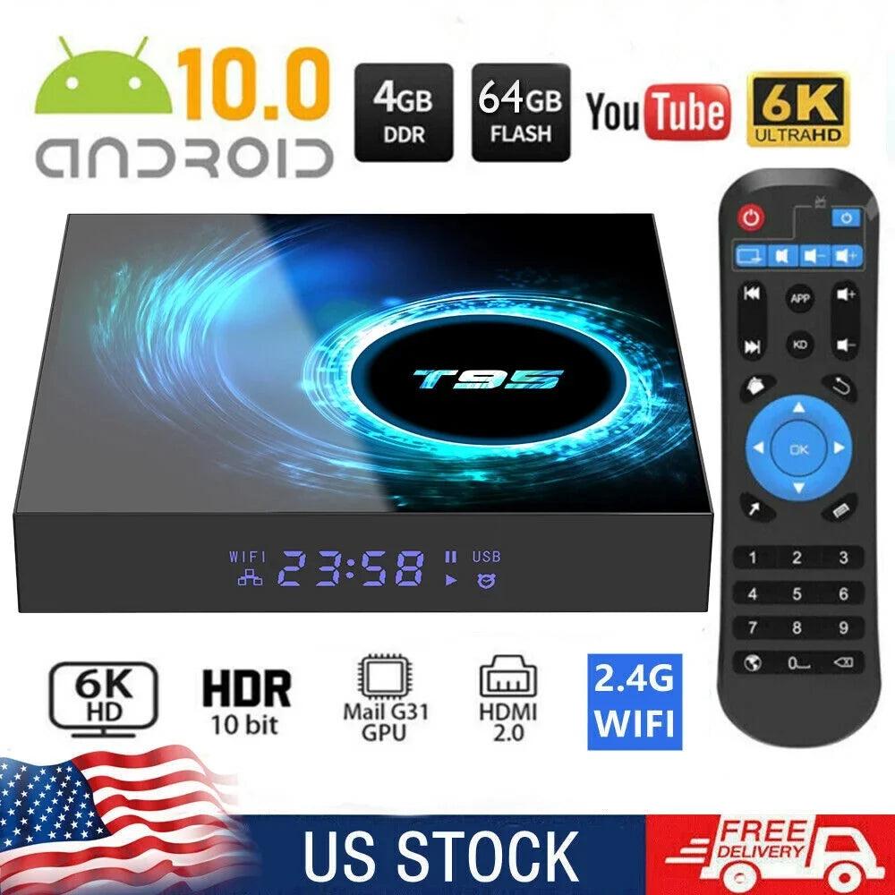 Android Room, Ease 10.0 Smart - Living Quad-Core JahyShow T95 Box Streaming Media, 4GB+64GB, TV