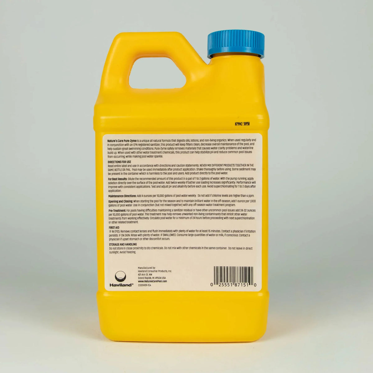 64 Care Nature's Pure Pools Oz. Pool Swimming for Zyme Central Clarifier