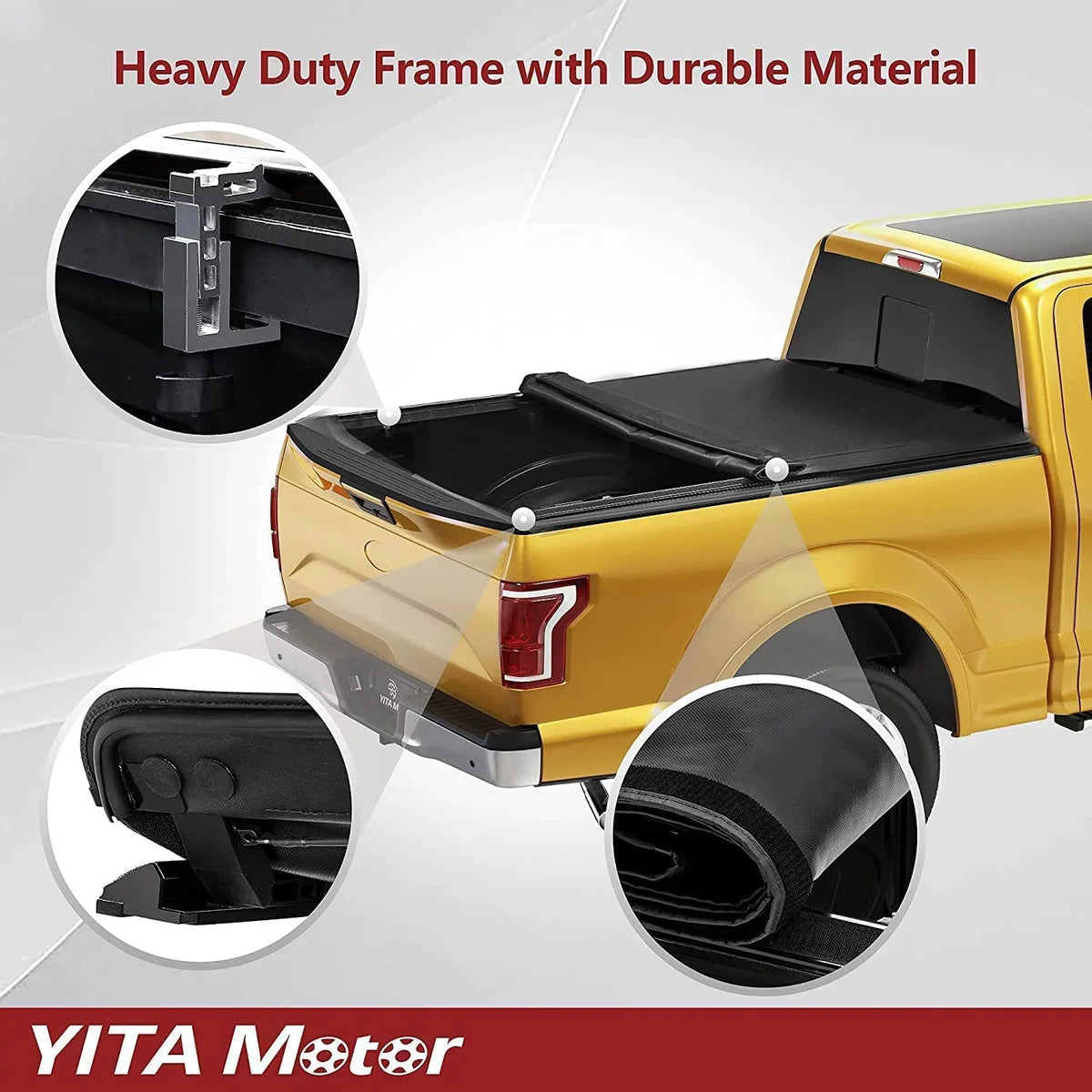 Bed Canyon Tonneau ft 2015-2022 6.2 Truck for Up Chevy Soft Colorado/GMC Cover Roll Ledkingdomus Bed