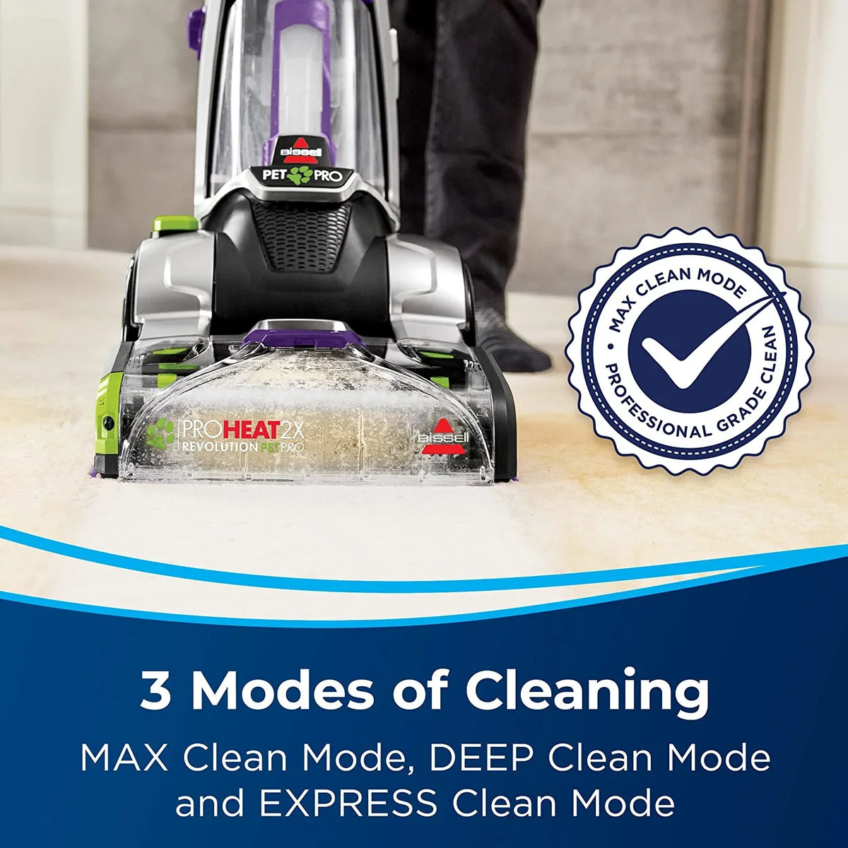 BISSELL Revolution Upright Restored Plus 2X (Refurbished) Cleaner Deep ProHeat 3588F Pro Pet