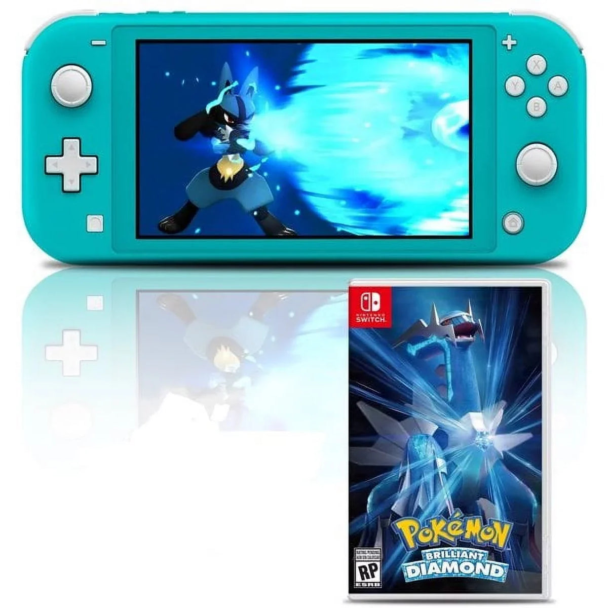 Lite Brilliant Console Nintendo Switch Pokemon Turquoise Diamond Bundle with