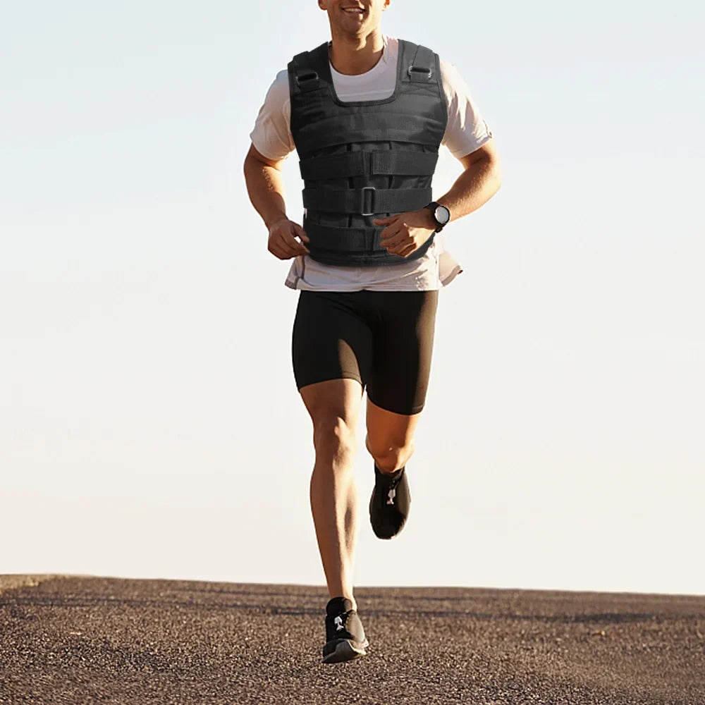 Load, Strength Adjustable Max. Oxford Cloth Weight 50kg Nebublu Vest Weighted Jacket, - Training
