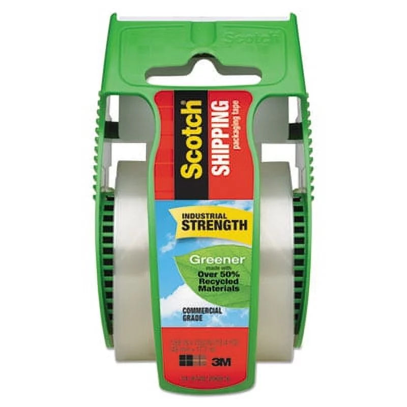 x (175G) 58.33 Dispenser, Commercial ft, Grade PK,Scotch Clear 3 with Packaging 1.88" Tape Greener Core, 1.5"