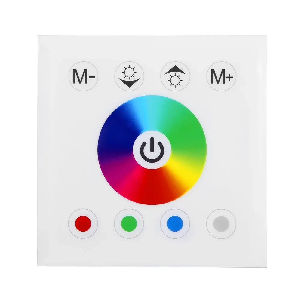 Panel Light(white) Strip LED Touch Switch Dimmer Controller LED Wall Mounted Jadeshay RGBW Controller Panel Colorful for