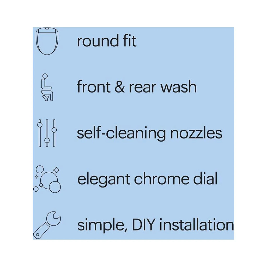 System Ecoseat Elongated Swash Bidet White Brondell