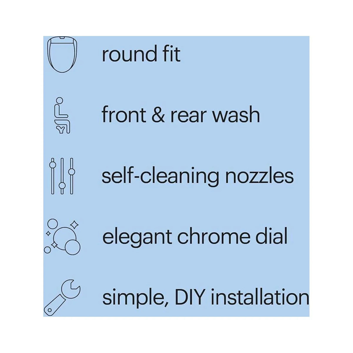 System Ecoseat Elongated Swash Bidet White Brondell