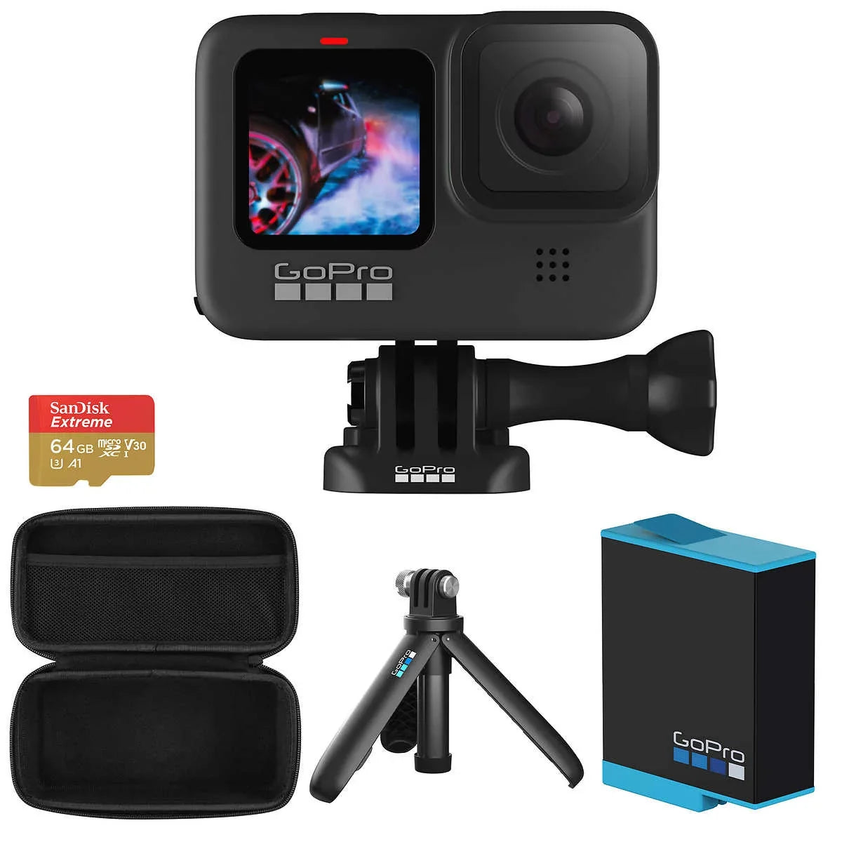 Camera HERO9 Black 5K GoPro 9 Accessories *Bundle* Hero UHD Action