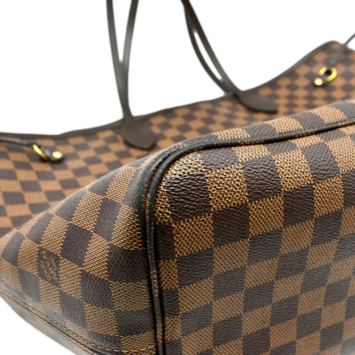MM VUITTON Bag Canvas Brown Pre-owned Pallas Shoulder LOUIS Monogram