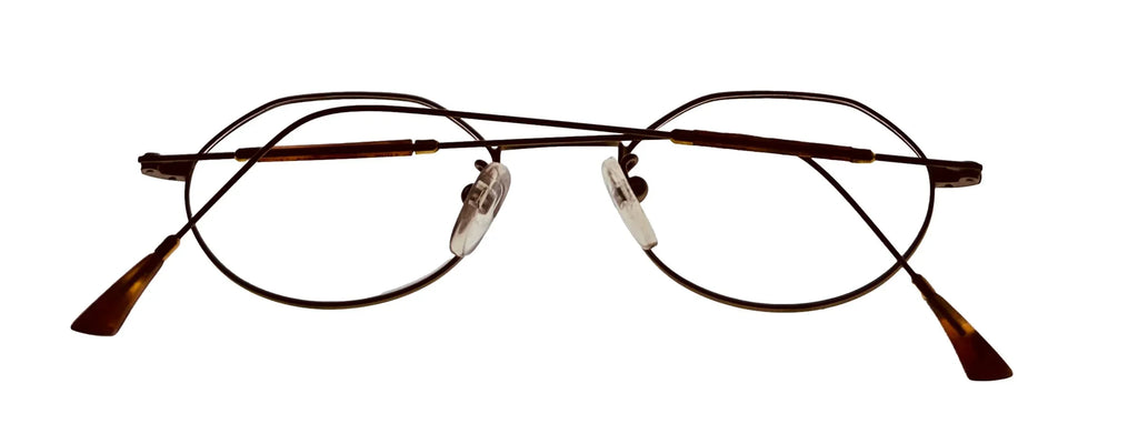 Bob Mackie Antique BM777 Oval Mens 47mm Tortoise Frame Eyewear Gold