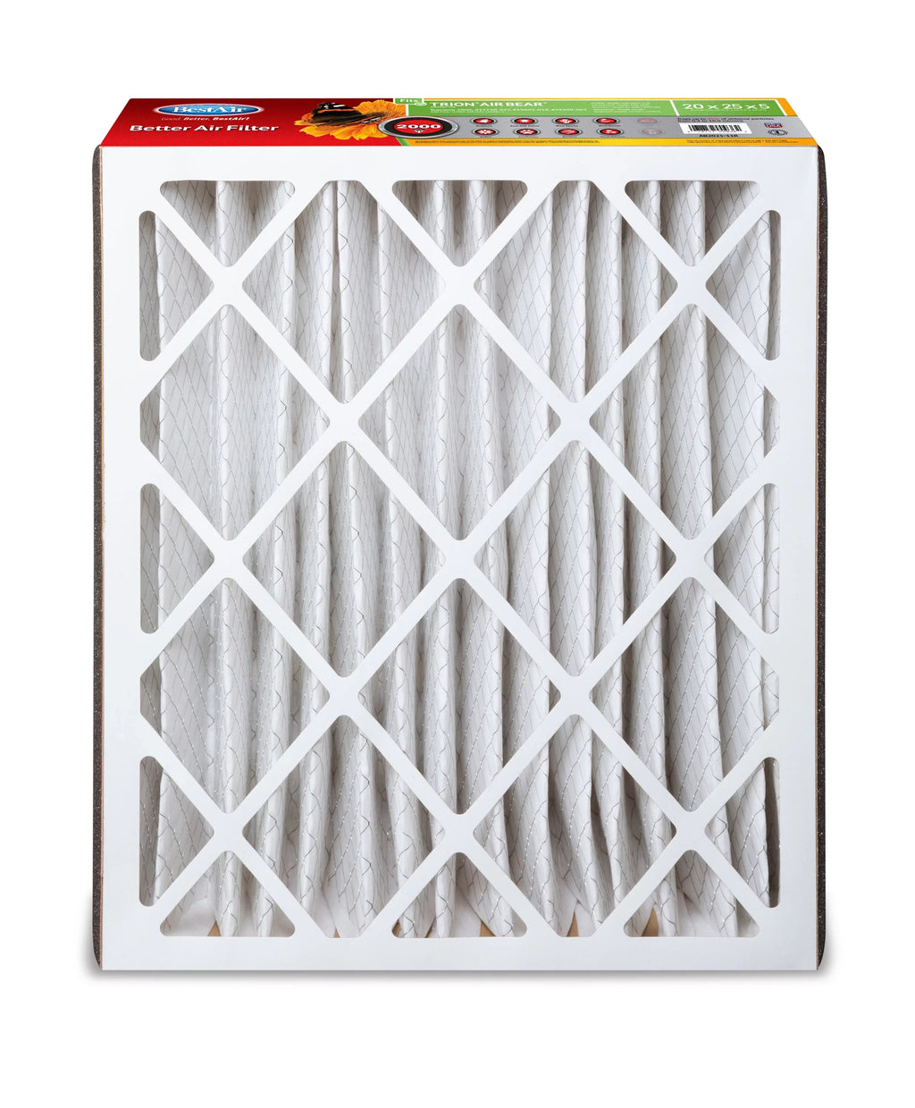 AB2025-11R 11 20x25x5 2000 Series BestAir Filter Trion/AirBear Furnace MERV
