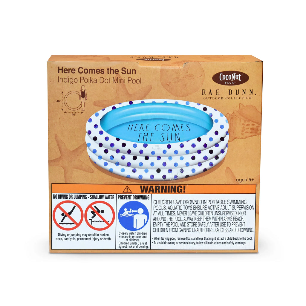 Comes The 38012G - Mini Pool Dunn Sun Indigo Inflatable Rae Polka Here Dot