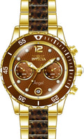 Analog 24706 Quartz Brown Case Invicta Bracelet Women's Watch & Angel Steel