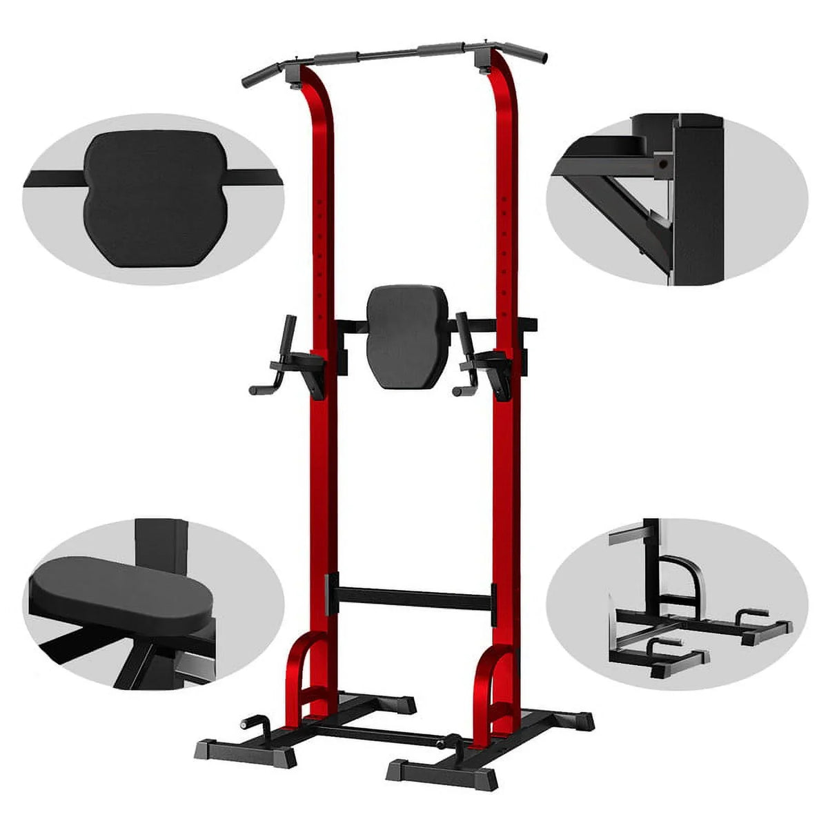 Strength Up Gym Training Pull Stand for Station Workout Bar Equipment，Red