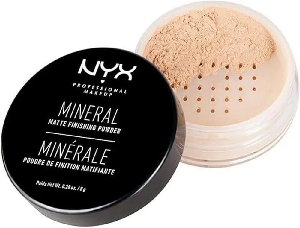 Professional Loose Light/Medium - Mineral Powder, Nyx Makeup Matte Powder Finishing Setting