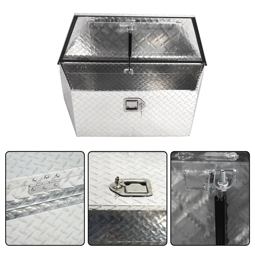 Lock Duty x for with Keys and Storage on Inches Tongue Heavy Box Plate Tool Trailer, Confote Your Silver,39 Diamond Secure 16.5 Aluminum Trailer x 12