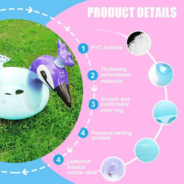 | Fast Pool Pool Kids Inch Designed Summer Valves Beach Party Inflatable Glitter for 48 Lounge Raft Toys Float Swimming with Calla Decorations Peacock