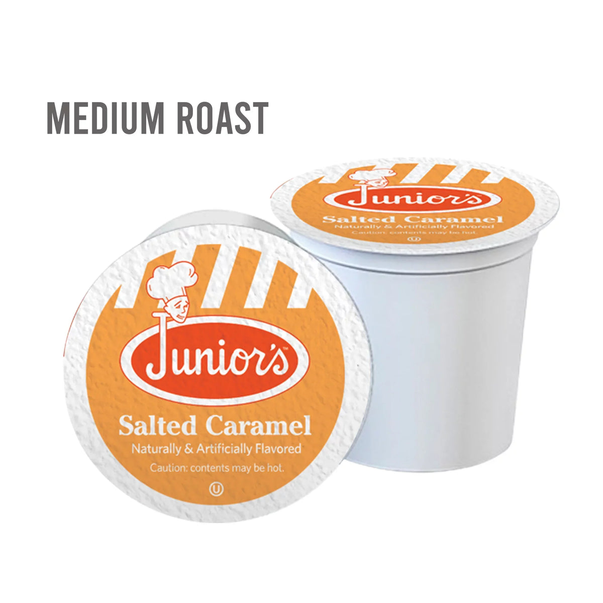 4 Medium Single Salted Fabulous Most boxes Serve Roast ct Junior's each Cups Caramel, 18