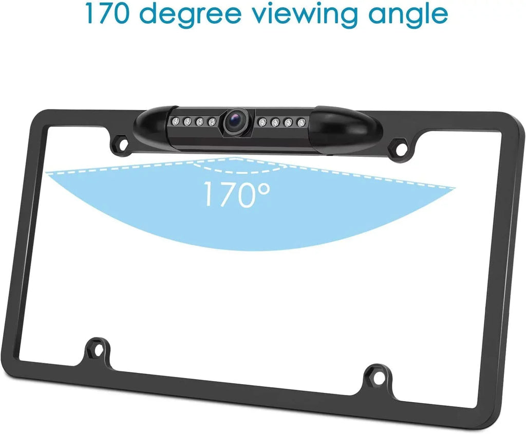 Rearview Backup Camera KW-V230BT Frame for Black KWV230BT License JVC Plate
