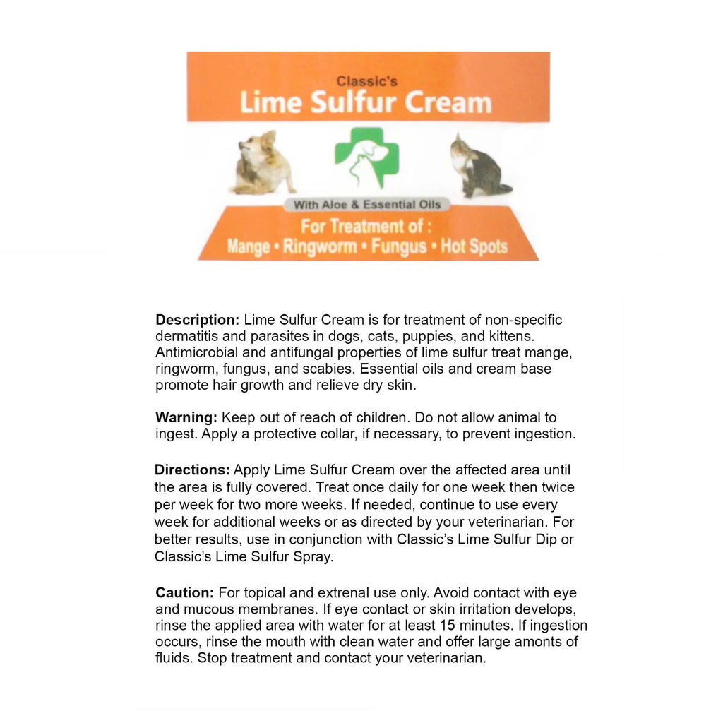 Lime oz) and oz) Sulfur (8 Classic's Sulfur Bundle (2 - Classic's Paw Healthy Lime Shampoo 2 Life Items: Cream