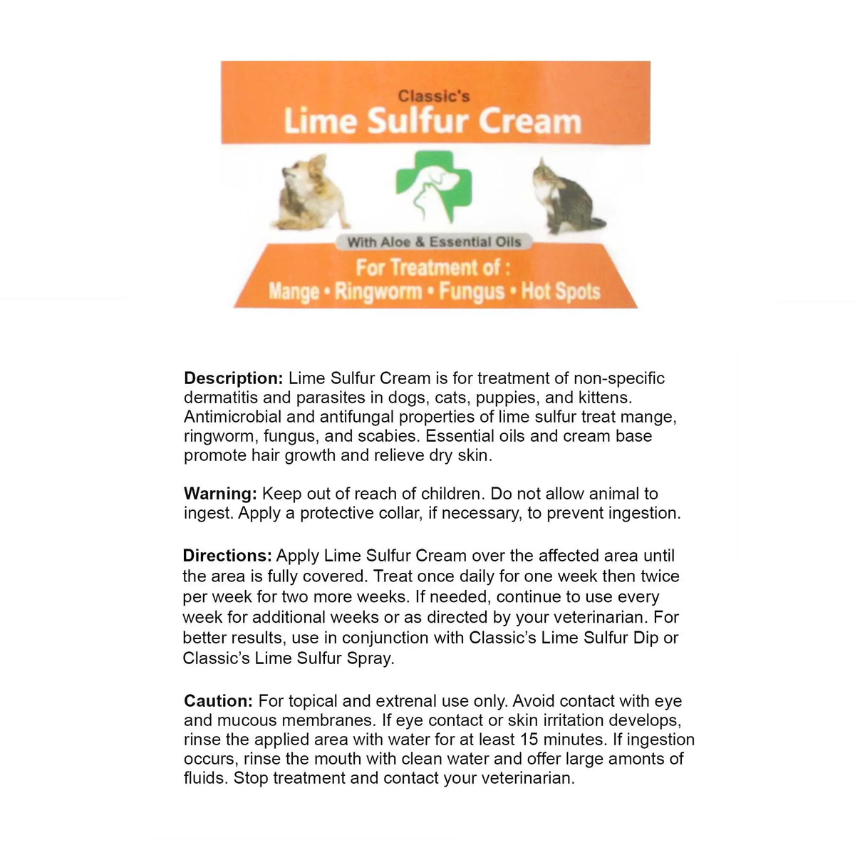 Lime oz) and oz) Sulfur (8 Classic's Sulfur Bundle (2 - Classic's Paw Healthy Lime Shampoo 2 Life Items: Cream