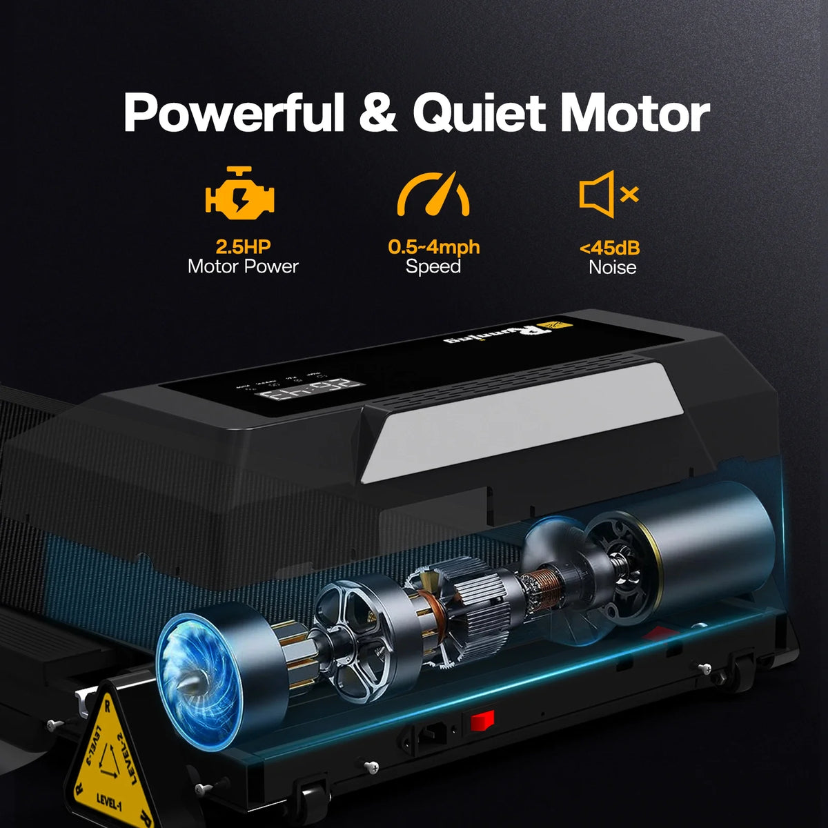 and LED Control Incline Display Electric Machine Walking Remote Pad Treadmills