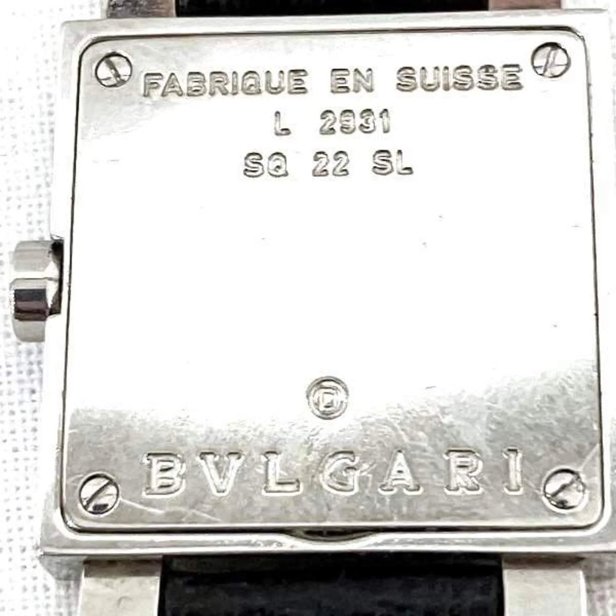 Pre-Owned Quartz SQ22SL BVLGARI Quadrato Ladies Bulgari (Fair) Watch