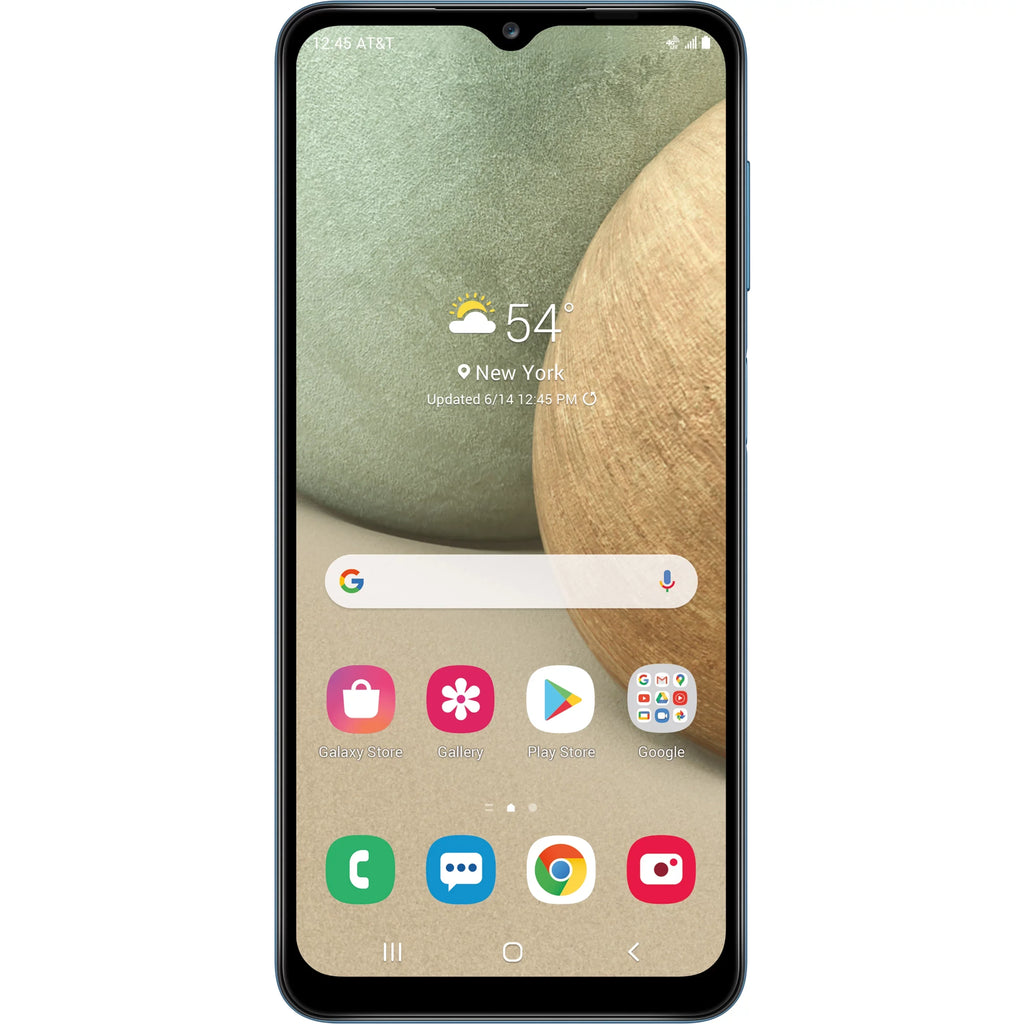 Prepaid 32GB, Blue Samsung A12, - AT&T Galaxy Smartphone