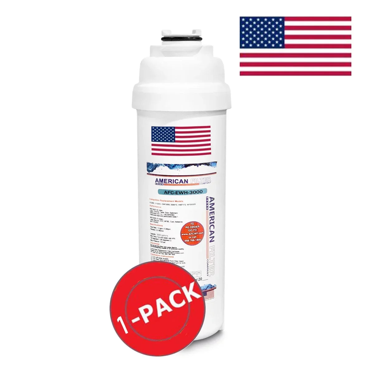 U.S.A. AFC 1 LVRCDWSK WaterSentry® - , in Filter AFC-EWH-3000 Fountain Brand Compatible - , with Model # Filters , Water Made