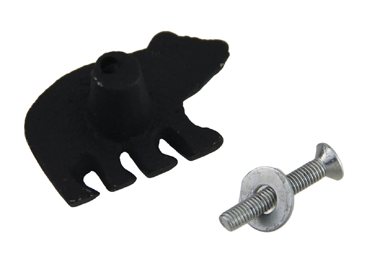 Bear Drawer Forest of Cabinet 12 Set Zeckos Cast Knob Black Pull Iron