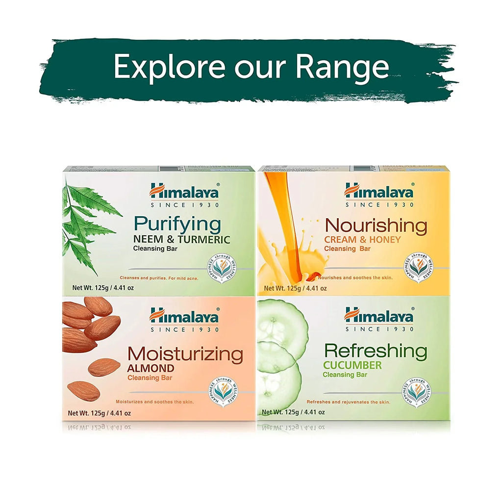 (Pack Phthalates, Skin, Free, from Neem Turmeric 6) SLS Himalaya Clean Ounce Gluten & g Cleansing Neem 125 Vegan, (4.41 and Purifying for & 6 and of Pack 4.41 oz), Looking Turmeric Free Bar Healthy Parabens,