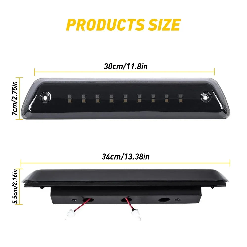 Saving, Power Waterproof Cargo Ford The Smoked F150, Light For 2009-2014 Brake Light/Rear IP67 3rd