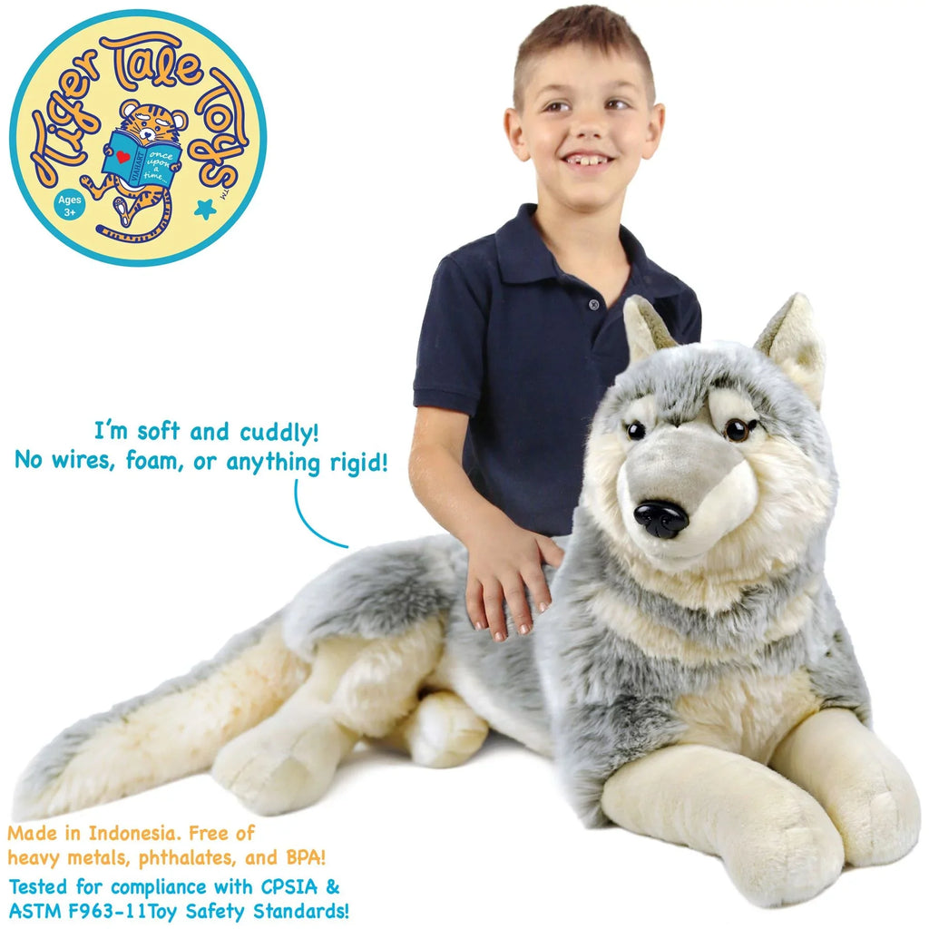 (Not 27 Wolf Tail by - Inch The Toys Dog Animal Measurement) Plush Including Tale Winry - Tiger Stuffed