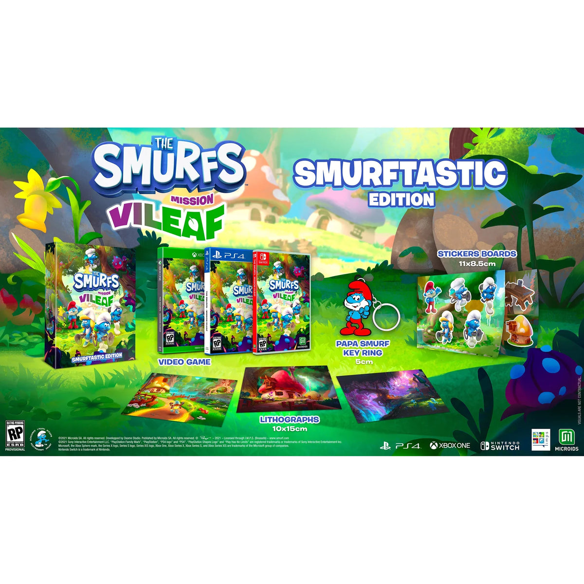 Vileaf-Smurftastic Games, Maximum Mission Xbox Smurfs: [Physical] Edition, The One,