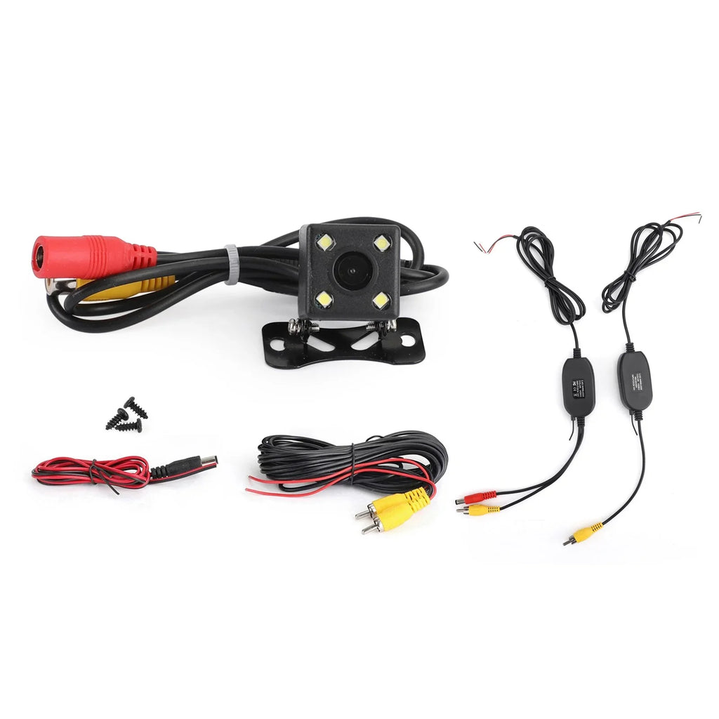 LED Night CMOS View Reverse View Rear Backup 170° 4 Car Wireless Camera