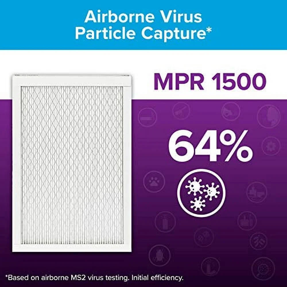 10x20x1, Filtrete 19.81 Living AC 0.78) Furnace x Ultra 9.81 Air 1500, (exact Healthy dimensions x MPR Filter, 6-Pack Allergen,
