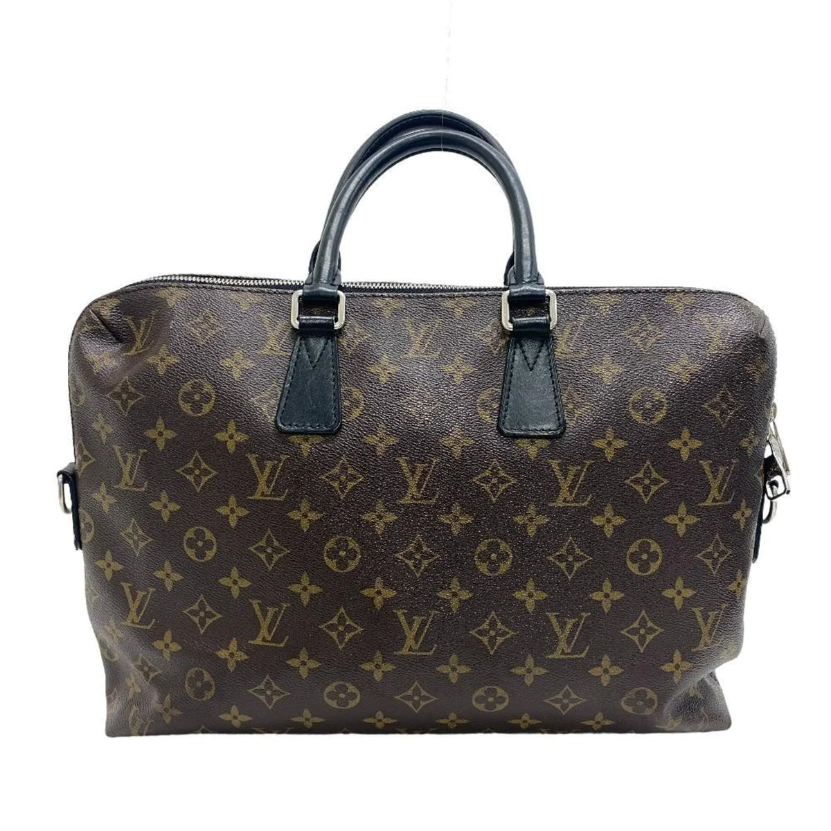 Porte M40868 Brown Pre-Owned Men's Z0006266 (Fair) LOUIS Bag Monogram Document Jour VUITTON
